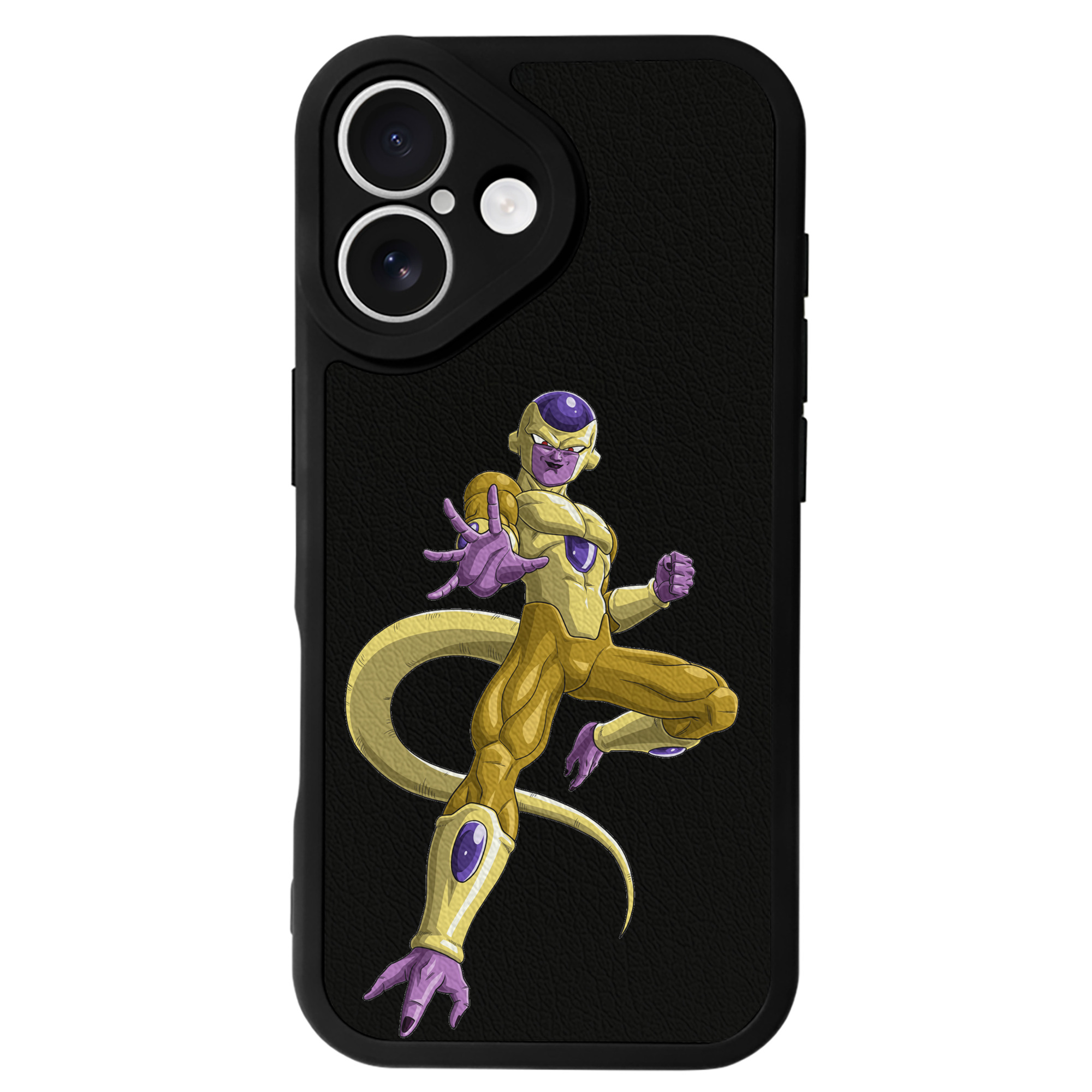 （画像用） ドラゴンボール フリーザ DRAGON BALL Frieza 【iPhone 16シリーズ対応】シリコンスマホケース（レザー調） 材質：シリコン